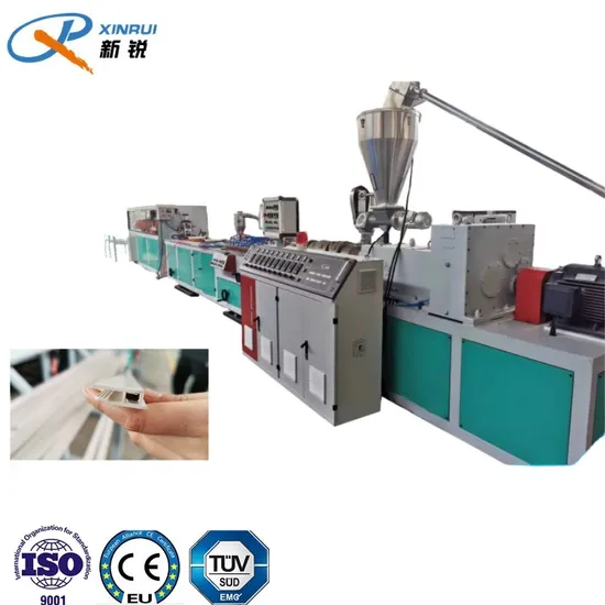 2 Cavities Ukraine Plastic PVC Film Stretch Ceiling Profile Extrusion Line Making Machine