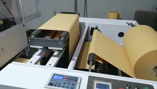 リサイクルされたカスタムロゴ印刷された安い包装自動角底紙袋製造機