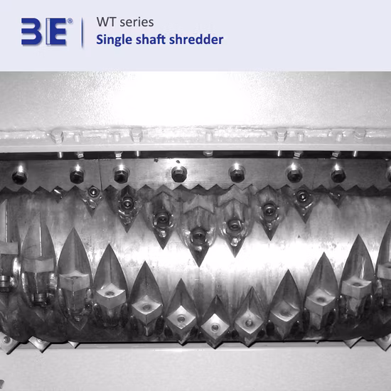 ペットボトル プラスチック PP PE フィルム 金属粉砕機 紙 木材 プラスチック機械 リサイクル機械 一軸シュレッダー Guanulator プラント